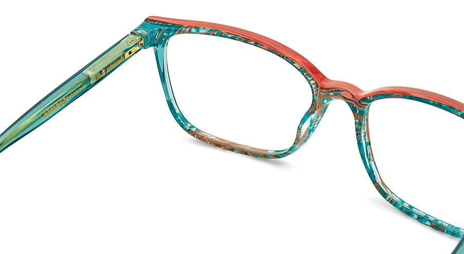 Das Bild zeigt die Korrektionsbrille BAYONA TQCO von der Marke Etnia Barcelona in Türkis.